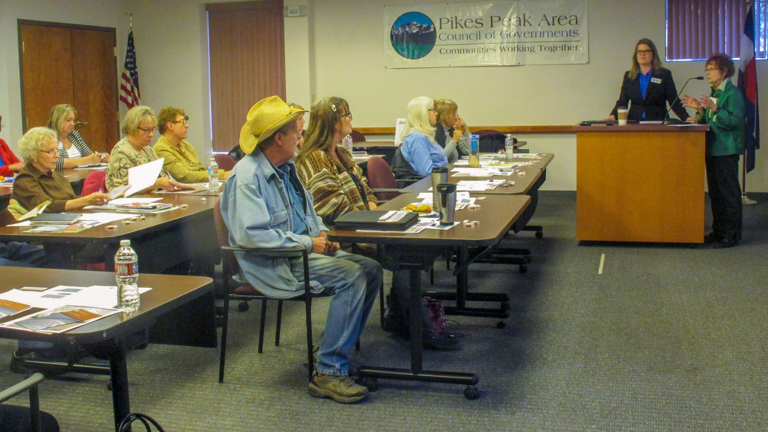 A classroom setup for a Social Security course