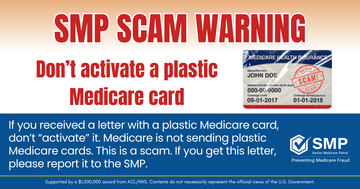 Don’t Activate a Plastic Medicare Card